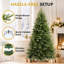 Sapin de Noël artificiel traditionnel avec base en métal durable et sapin réaliste-211626570