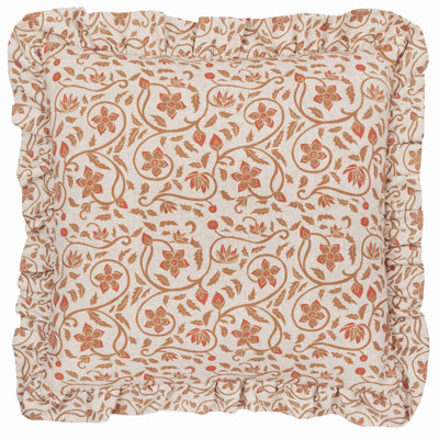 Floral Square Pillow Cover