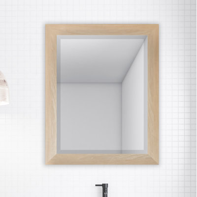 Ungar Wood Flat Wall Mirror