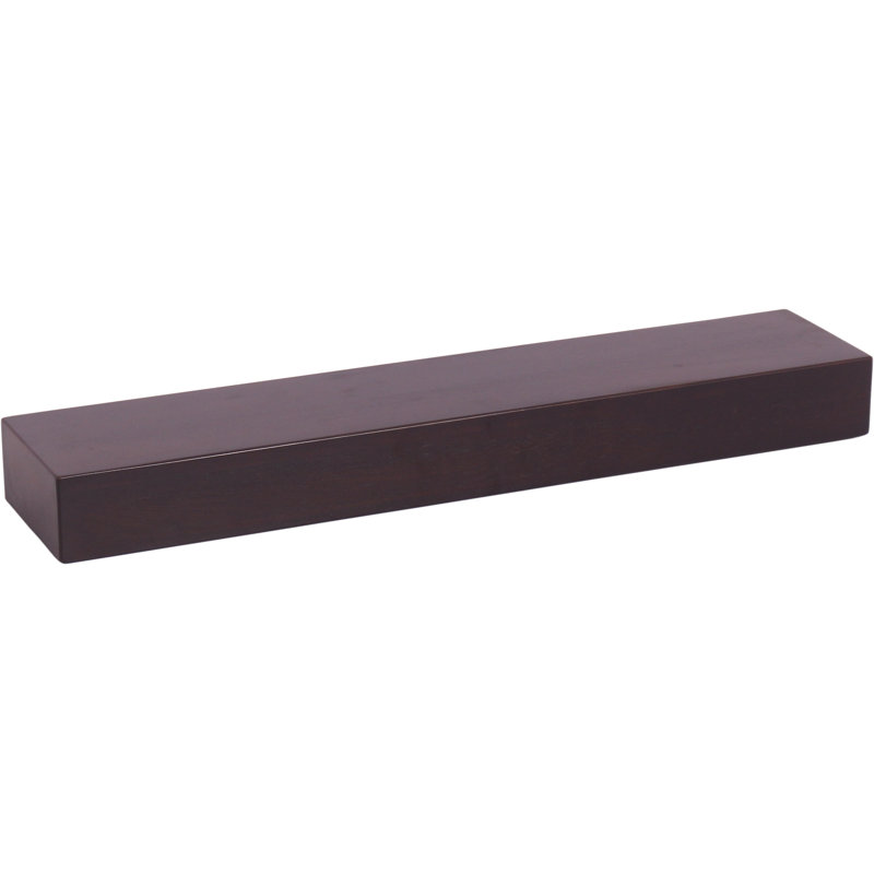 Bisa Teak Floating Shelf, H 3 po x l 30 po x P 6 po