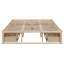 Lit plateforme avec 6 tiroirs de rangement-1232370771