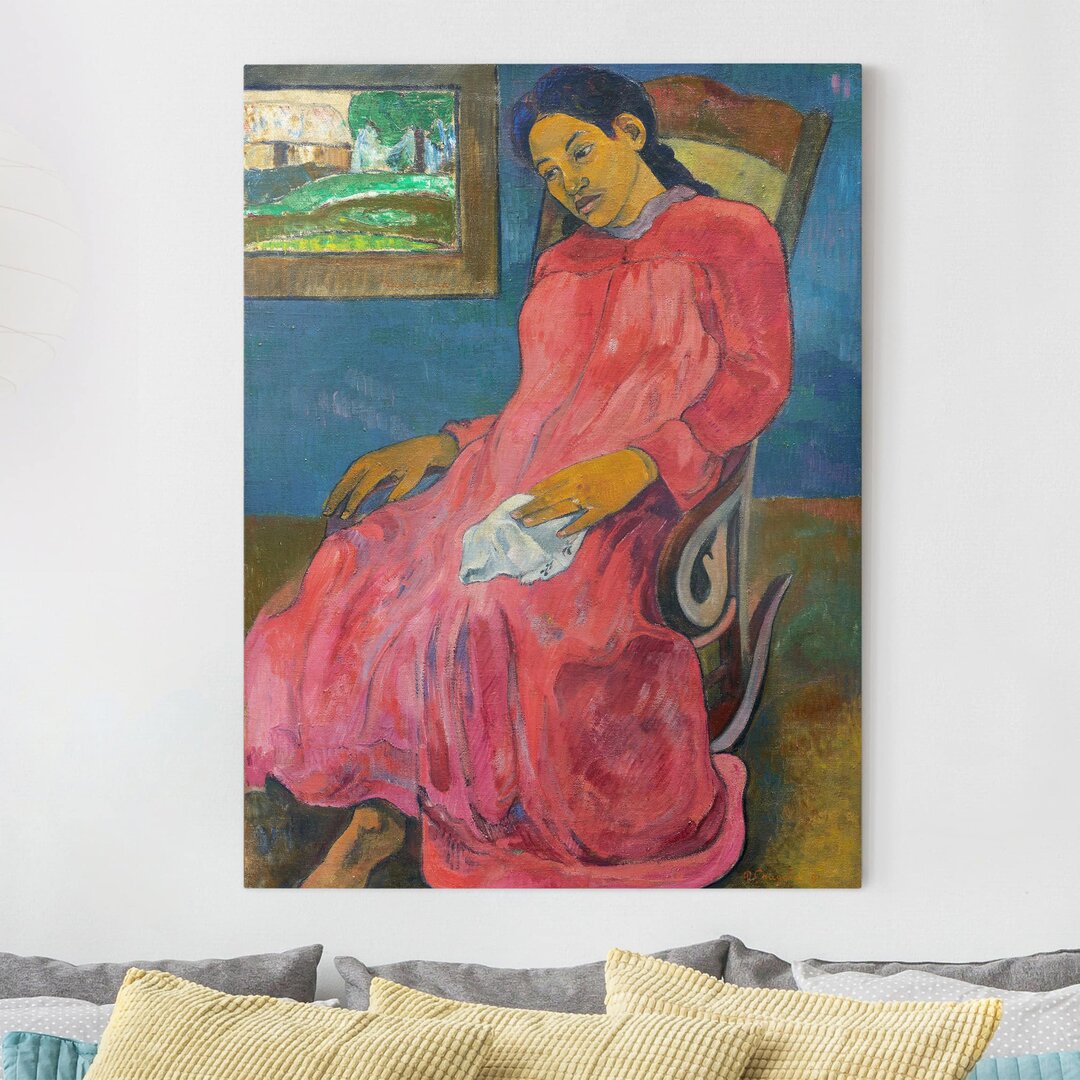 Leinwandbild Melancholy von Paul Gauguin