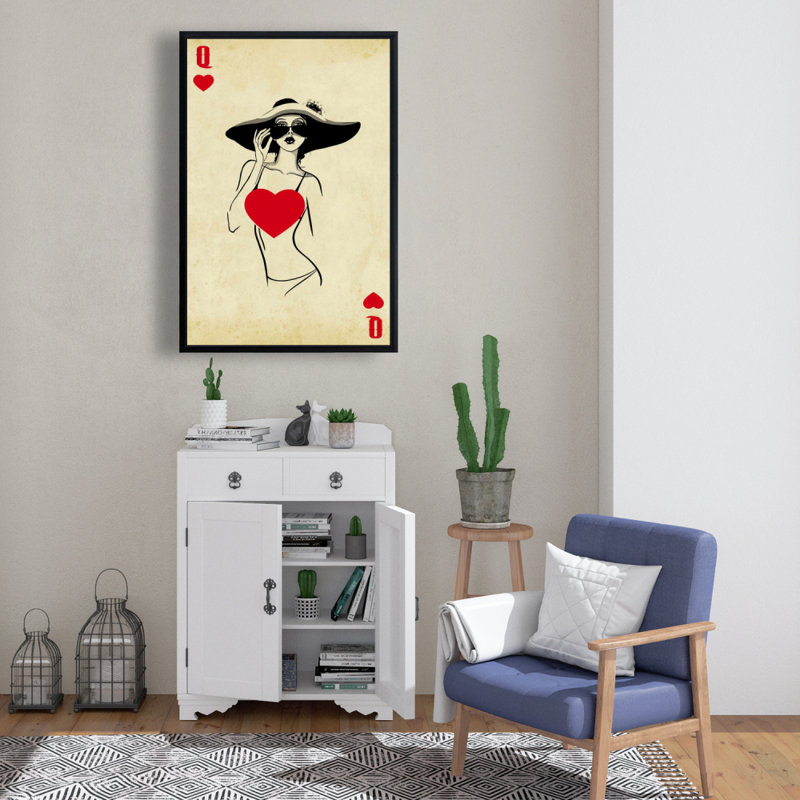 «Queen Of Hearts» sur toile