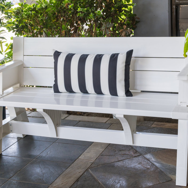 Josephine Outdoor Rectangular Pillow Cover & Insert, Black