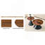 Ensemble de 2 tables basses rondes tendance, table d'appoint facile à nettoyer dans le salon et la chambre à coucher-132967097-132967098