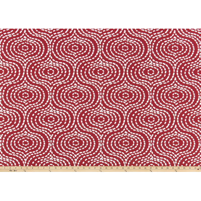 Housse de coussin en coton damassé rouge Denver