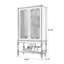 Vitrines en bois massif noir et verre-121577078-121577079