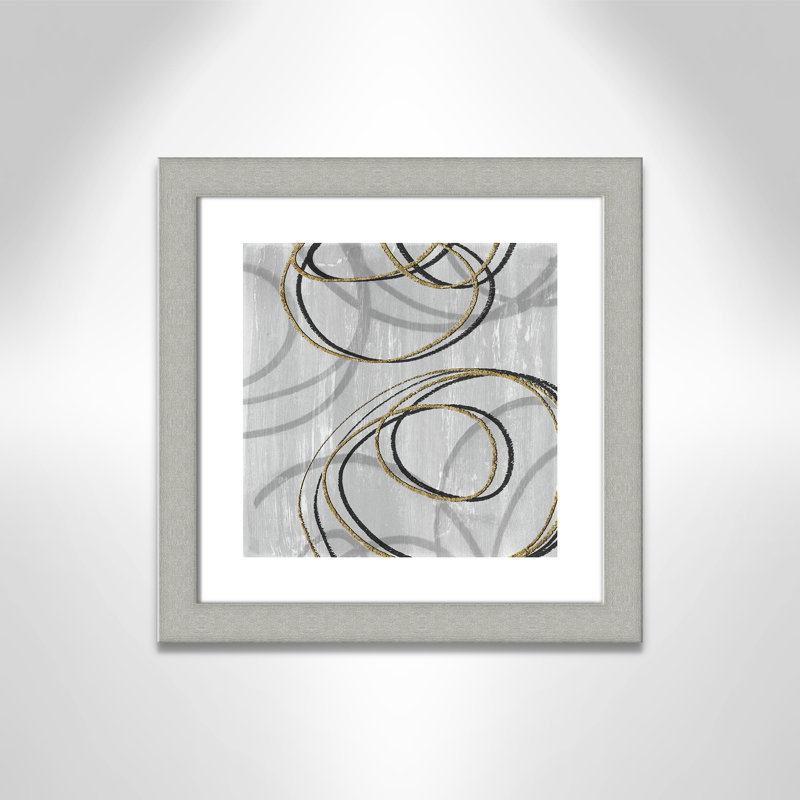 Éléments en mouvement - impression encadrée, Argent brossé, H 18,5 po x l 18,5 po x P 1,25 po