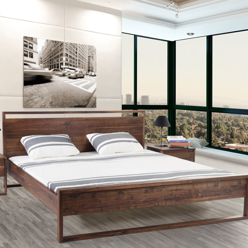 Giulia Solid Wood Bed, Super King (6'), Cherry