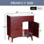 Ensemble de meuble-lavabo avec lavabo, armoire combinée et armoire de rangement pour salle de bain