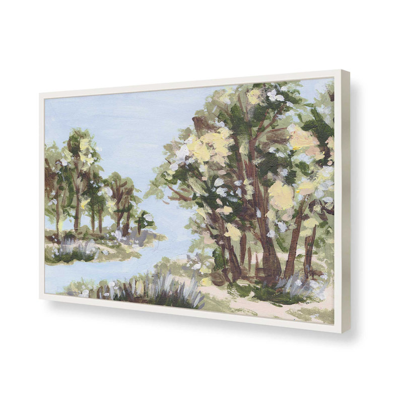 Reproduction d'art «Amber Canopy II» par Melissa Wang, Impression sur cadre ouvert sans papier mat, H 30 po x l 40 po, Blanc