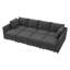 Canapé-lit modulaire en forme de U avec rangement Tremee - gris clair-581592090