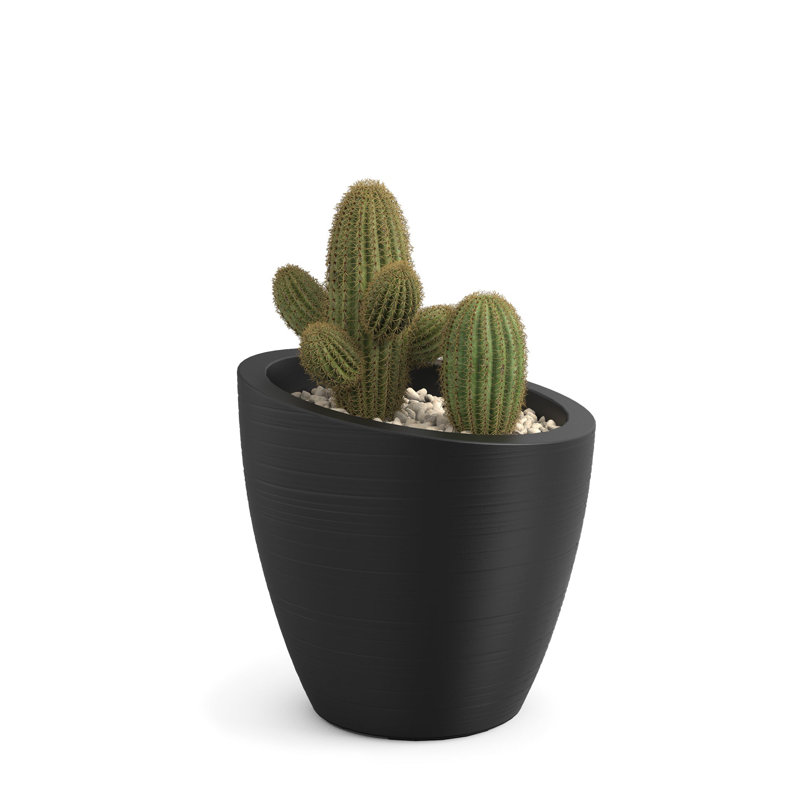 Jardinière en plastique Marazzi, Noir, H 20 po x l 20 po x P 20 po