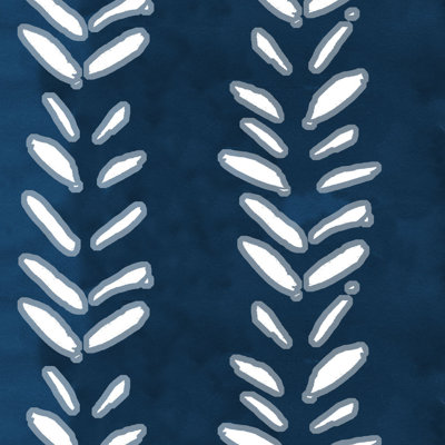 FLUTTER SHIBORI INDIGO OGA Sample