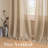 Linen Blended Textured Semi-Sheer Grommet Curtains - 37"/52" Widths Semi-Private & Light-Filtering Linen-Style Panels for Bedroom -299404356-299404363