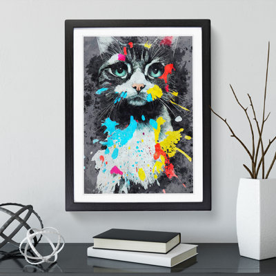 Catt Paint Splash No.4 - Wall Art