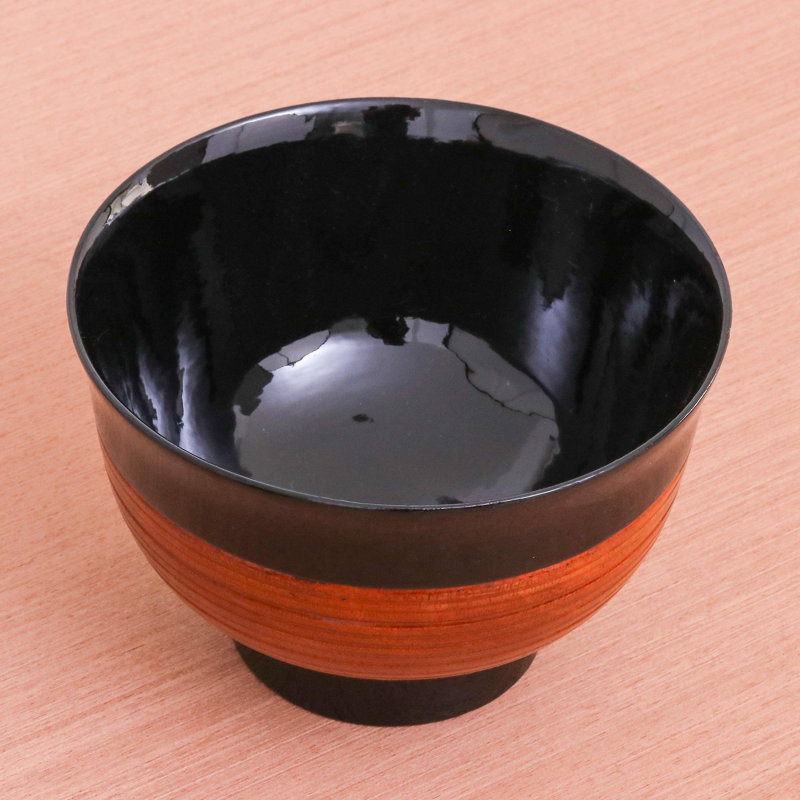 Bol décoratif en bois nigel en noir / brun