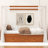 King Size Wooden Canopy Bed Frame with Storage Drawers, Solid Wood Platform Bed with Slat Support, Natural-815277516-815277507