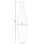 Grand vase de plancher en bambou Uniquewise - grande forme de trompette de 43 pouces, décoration moderne fabriquée à la main pour le salon, grand vase de plancher pour branches séchées, décoration élégante pour la maison, or, diamètre de 11 pouces-1240393336-1325015784