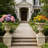 MGO Garden Planter, Garden Decoration And Planting,Color Antique White, Side 13.77"Wx13.77''Dx20.07"H