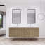 Ensemble de meuble-lavabo double mural 70,5 "Bensley-435992573