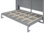 Lit escamotable double pleine grandeur, gris-588555525-588555530