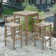 Avalon 2 - Person Teak Wood Patio Dining Set with Square Table