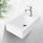 Mocoloo 10'' White Ceramic Rectangular Bathroom Sink