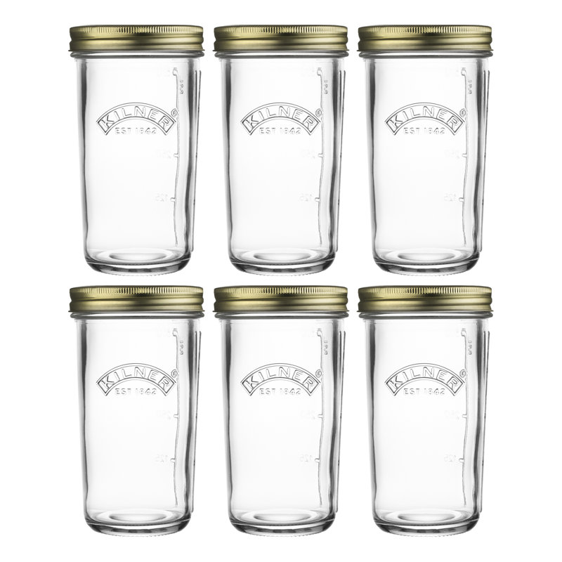 Pot de conserve à large ouverture, 6.50" H x 3.54" W x 6.50" D