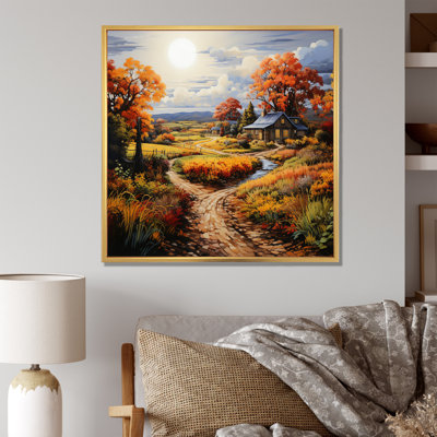 Farmhouse Harvest Pointillism - Countryside Wall Decor