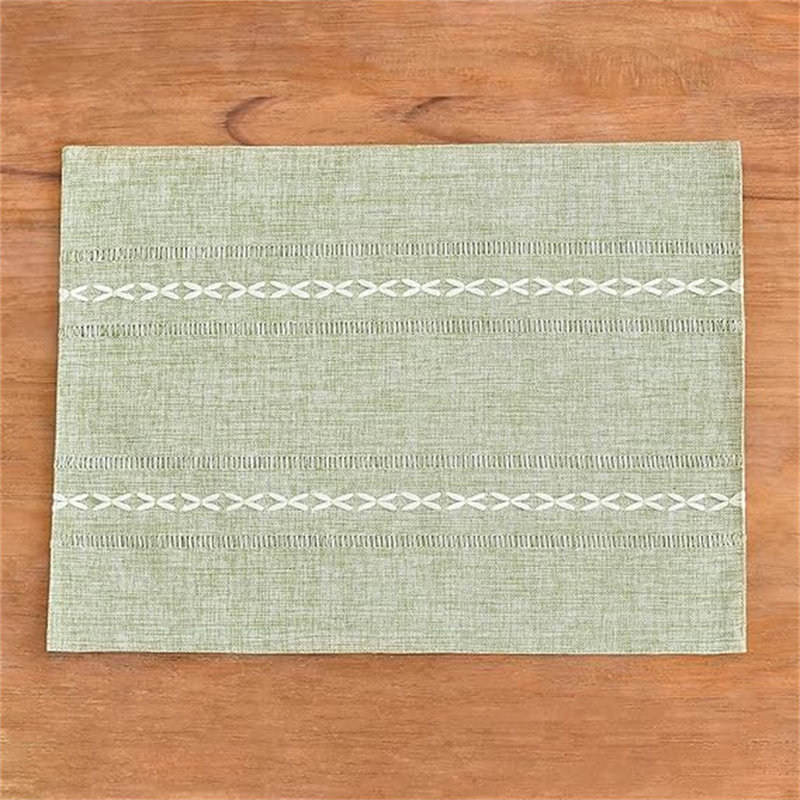 Pinjarra Linen Placemats Washable Fabric Table Placemats