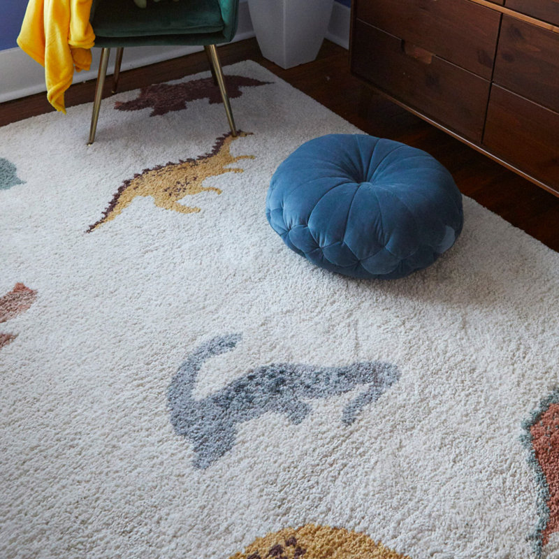 Tapis dinosaure, Rectangle 4 pi 4 po x 6 pi