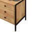 Alva 3 Drawer Bedside Table-118372340