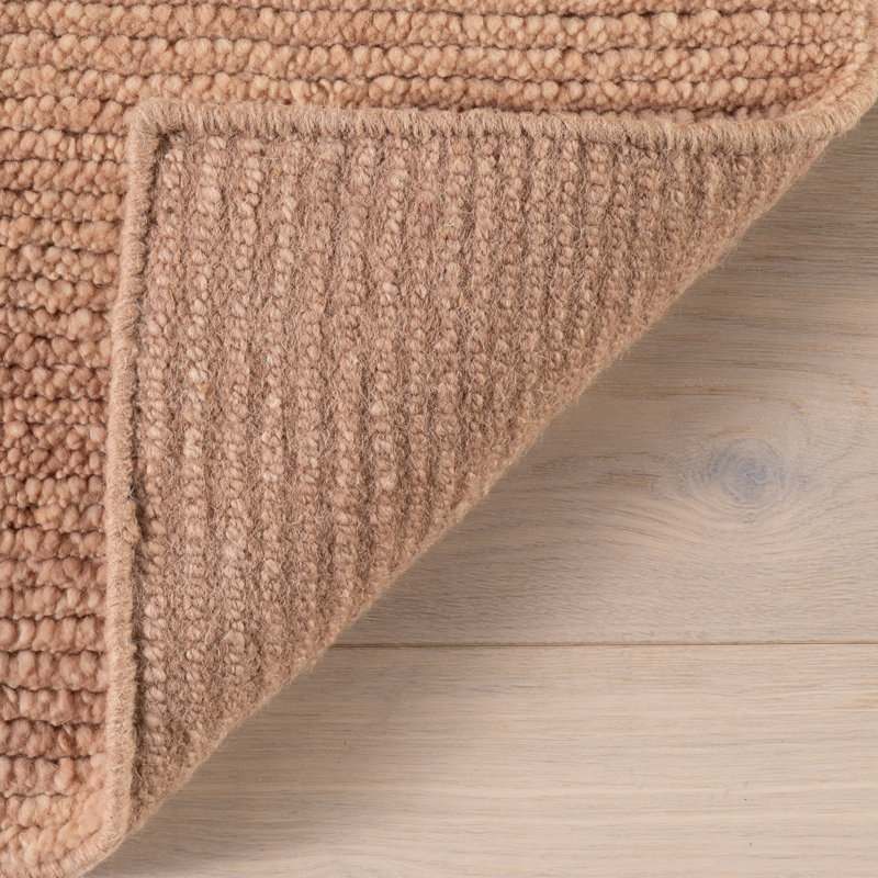 Ramsey Rose Quartz Hand Knotted Wool Rug, Rectangle 8'6" x 11'6"