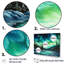 «Green Northern Lights Winter Charm» sur impression sur toile-97044242-97044243