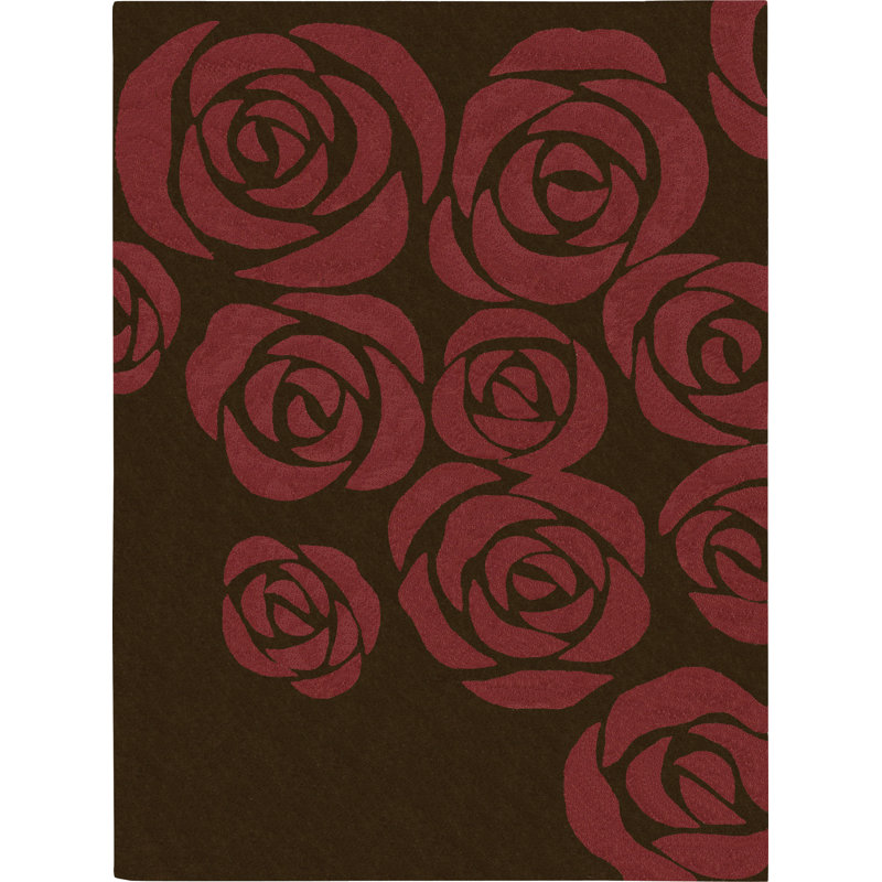 Tereza Wool Floral Indoor Rug, Rectangle 7'6" x 9'6"