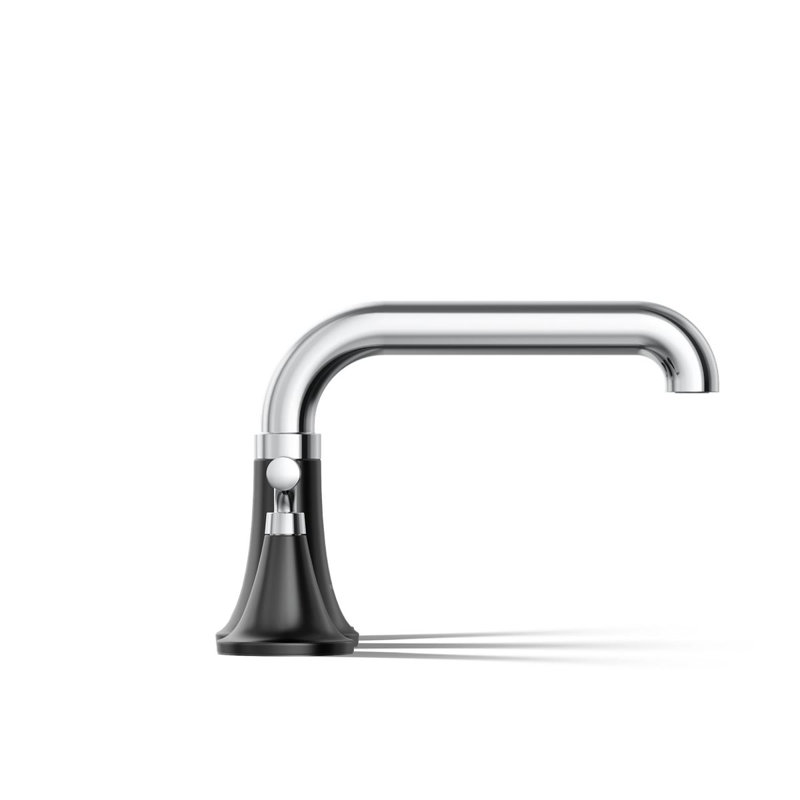 Tone Bath Faucet Trim, Matte Black/Polished Chrome