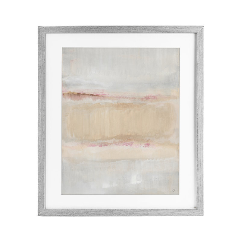 «Restful Misty Landscape», reproduction encadrée sous verre, conception de Lanie Loreth, Cadre de ferme gris