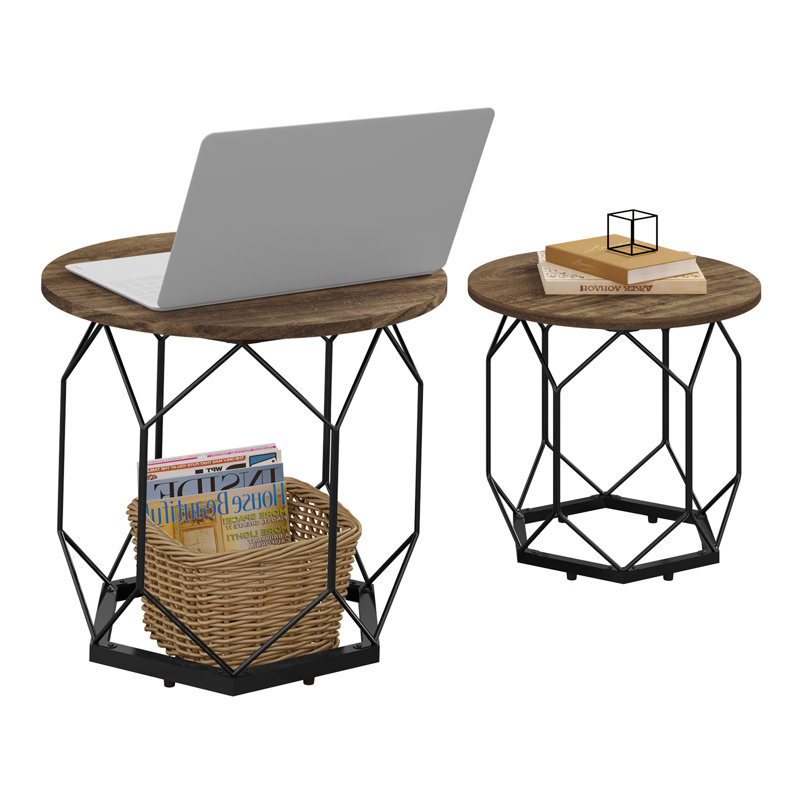 Collison Frame Nesting Tables, Brown