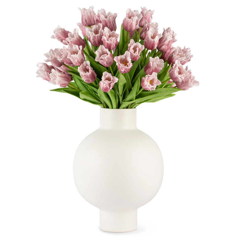 Zelie Realtouch Tulip Arrangement, Purple