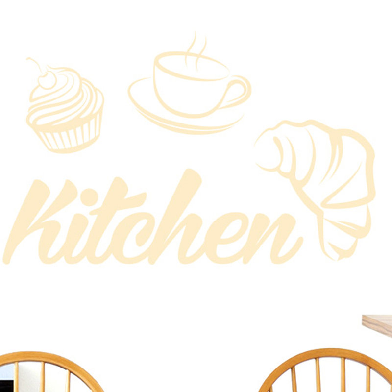 Food & Beverage Wall Decal, Beige