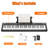 61 Key Keyboard Piano, with Pedal, Portable Electric Keyboard Teaching, 40.9" x 15.4" x 9.4"