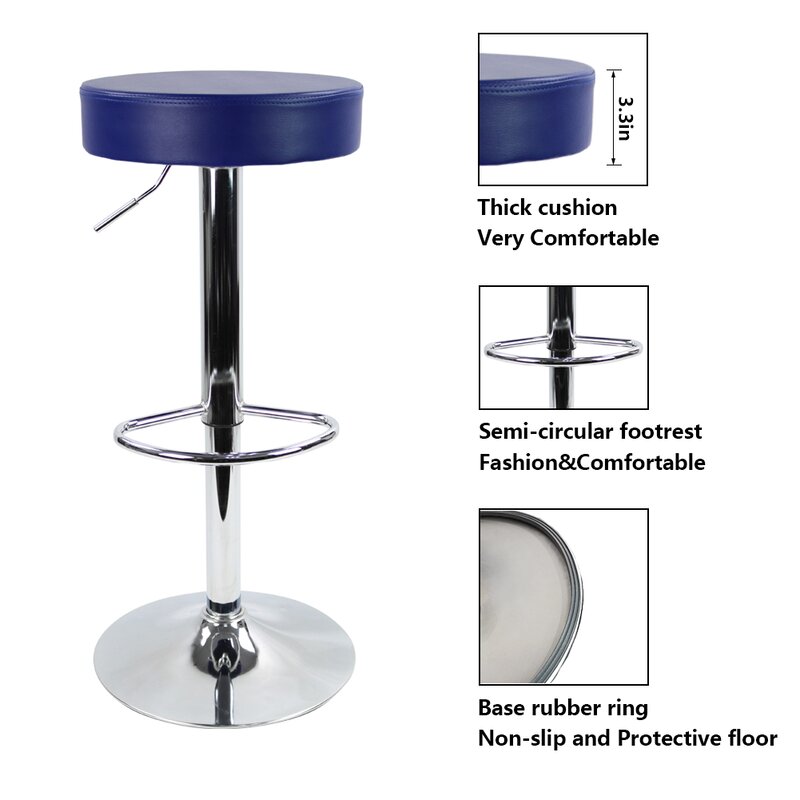 Latitude Run® Aavi Swivel Adjustable Height Stool & Reviews | Wayfair