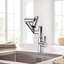 Bathroom Sink Faucet With Spray Function And Temperature Display For Anti-Skid Switch And Hot & Cold And 360° Rotary-114652845