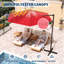Parasol extérieur en porte-à-faux 9 pi résistant aux rayons UV 9 pi | Grand porte-à-faux avec abat-jour ventilé pour terrasse, cour et bord de piscine
"-133286175
