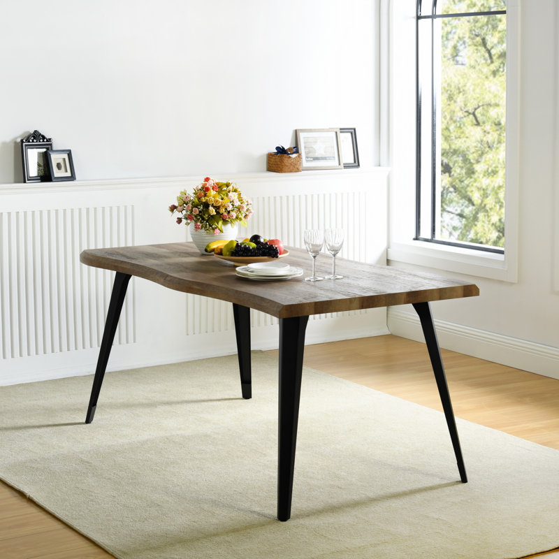 Ensemble de coin-repas pour 4 personnes NEGIN, Gris, Noyer