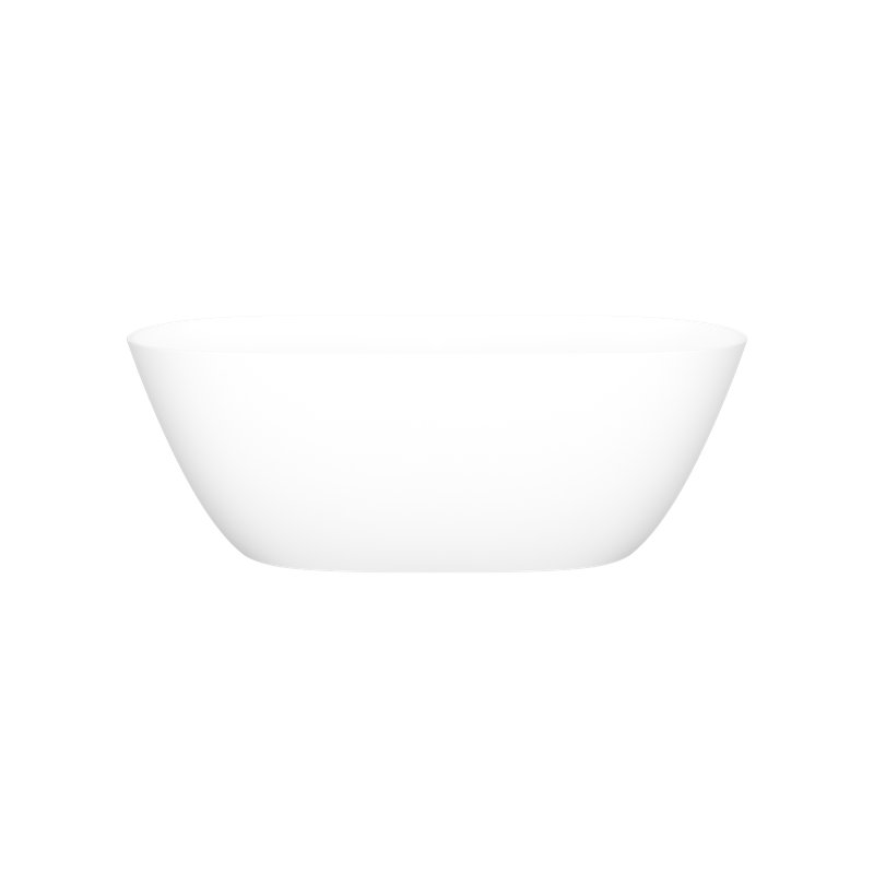 Lussari 60" x 28" Freestanding Soaking Bathtub, Matte White