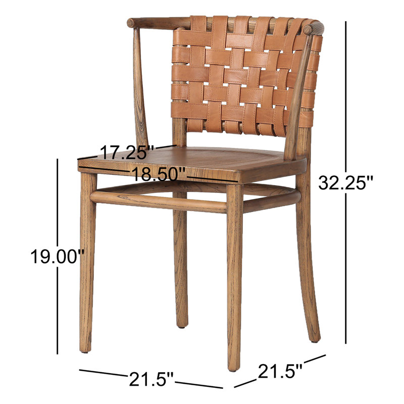 Penelope Leather Upholstered Arm Chair