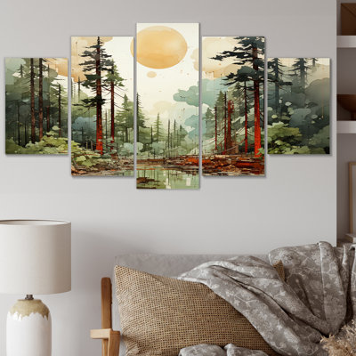 Redwood Tree Natures Forest III - Tree Redwood Canvas Print - 5 Panels