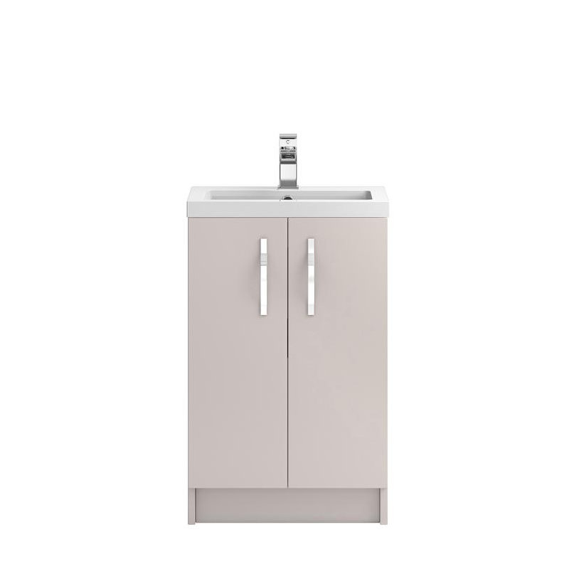 505mm Single Bathroom Vanity with Integrated Solid Surface Basin